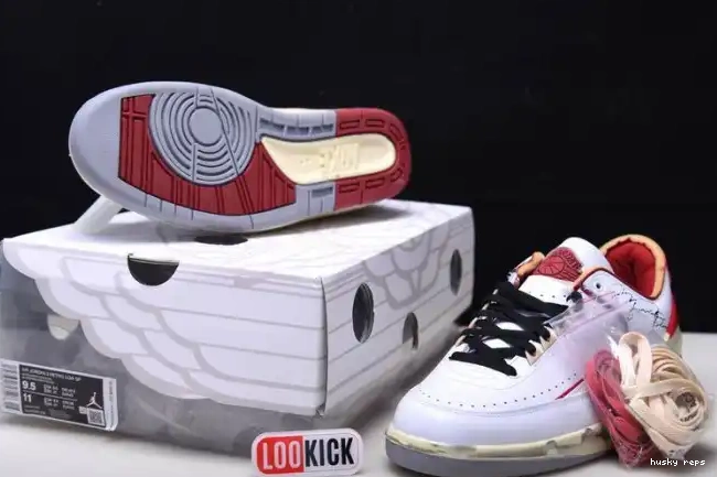 Rep Husky Retro Jordan DJ4375-106 White Red 2 SP Low Off-White 0510